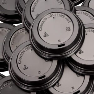 100-Pack Ripple Coffee Cup Lids